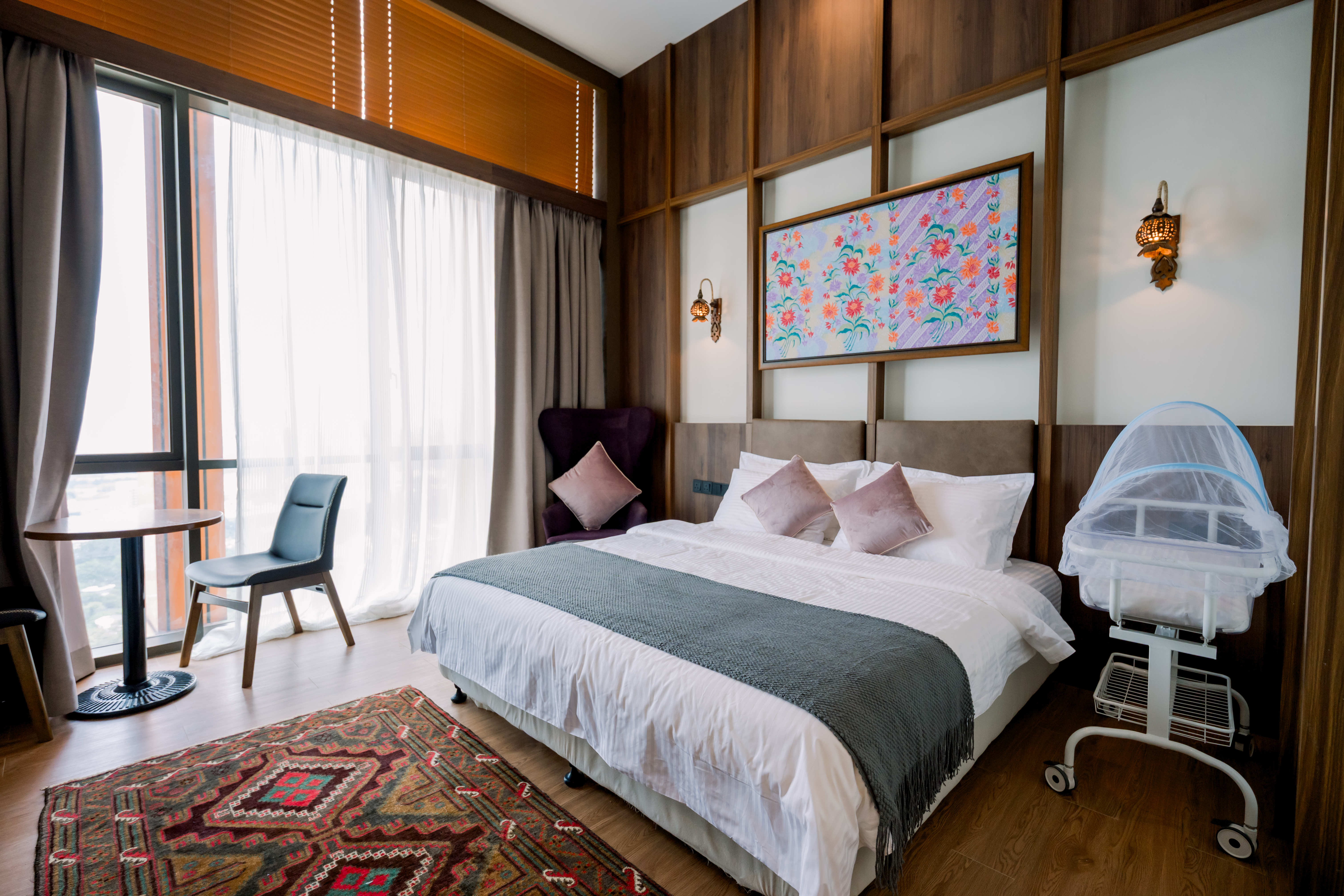 Luxury suite bedroom at Embun Teratai
