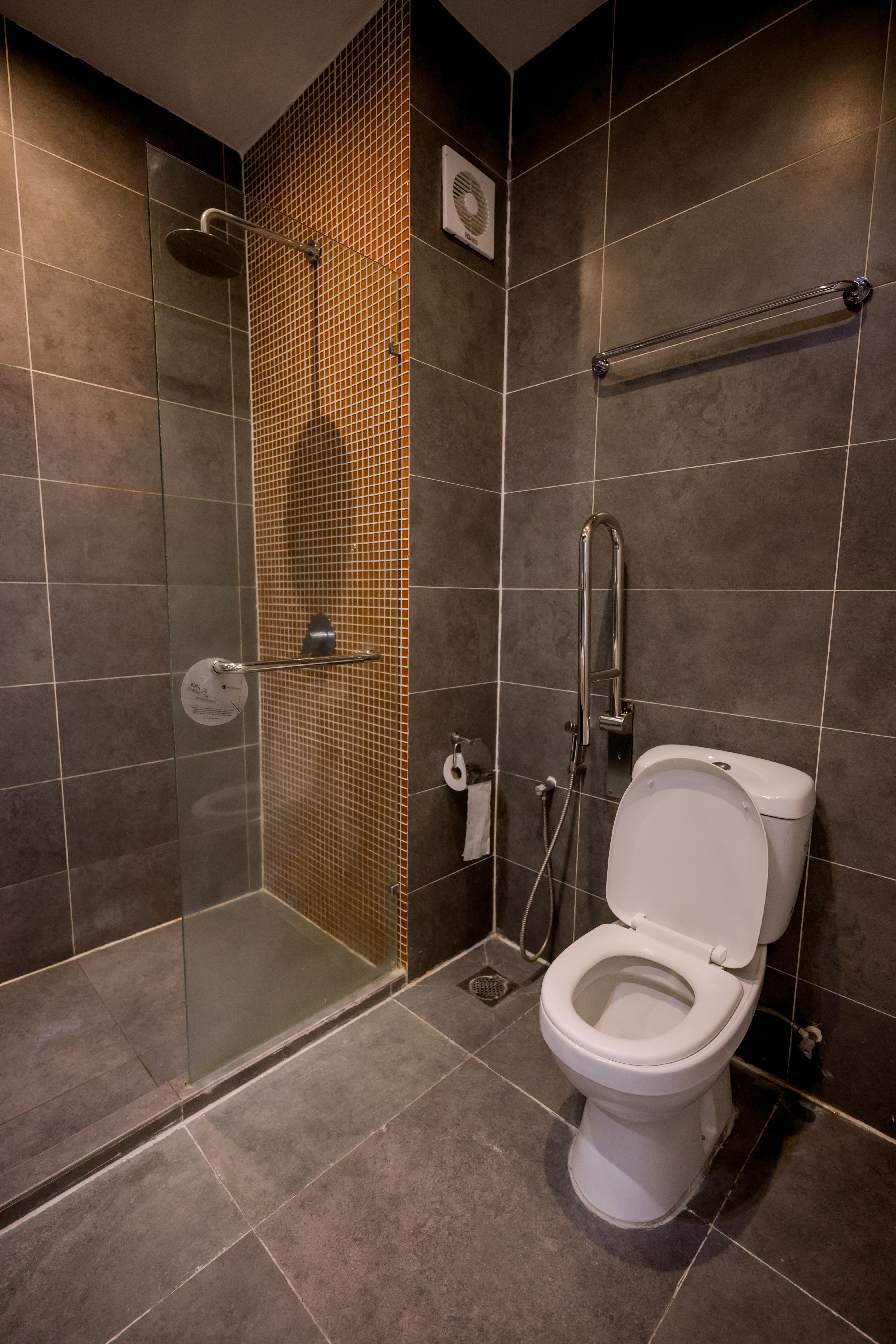 Private ensuite bathroom at Embun Teratai